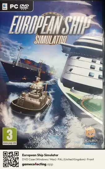 European Ship Simulator Computer, United Kingdom box front