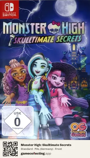 Monster High: Skulltimate Secrets Nintendo Switch, Germany box front
