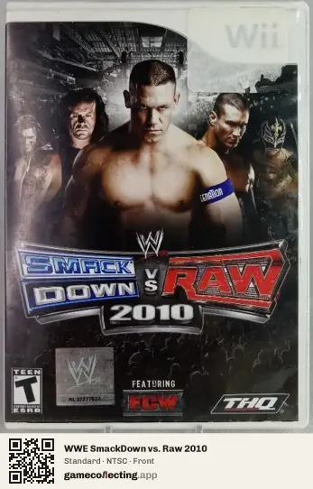 WWE SmackDown vs. Raw 2010 Nintendo Wii, NTSC box front