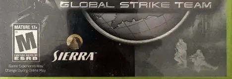 SWAT: Global Strike Team, the ESRB box on its front