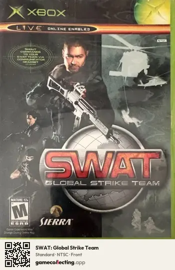 SWAT: Global Strike Team Xbox, NTSC box front