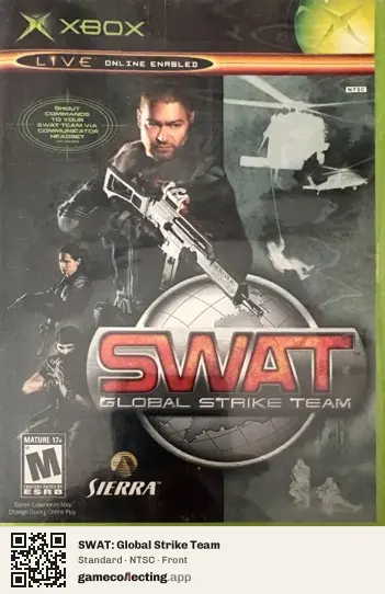 SWAT: Global Strike Team Xbox, NTSC box front