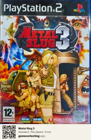 Metal Slug 3 PlayStation 2, Spain box front