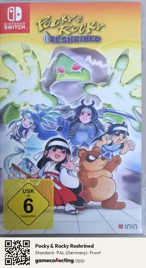 Pocky & Rocky Reshrined Nintendo Switch, Germany box front