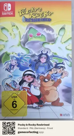 Pocky & Rocky Reshrined Nintendo Switch, Germany box front