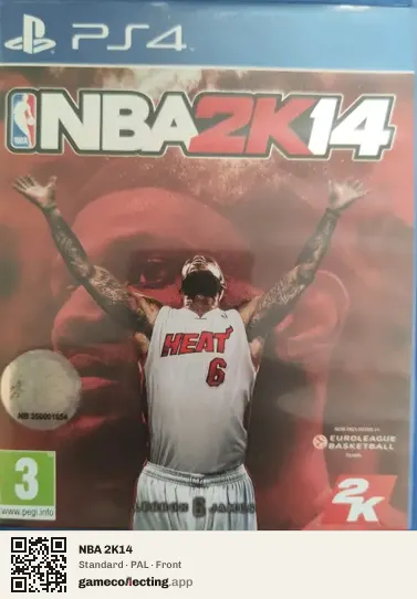 NBA 2K14 PlayStation 4, PAL box front