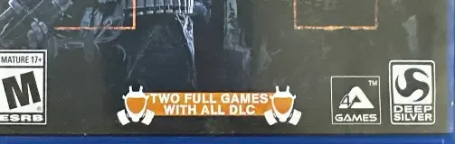 Metro Redux, the ESRB box on its front