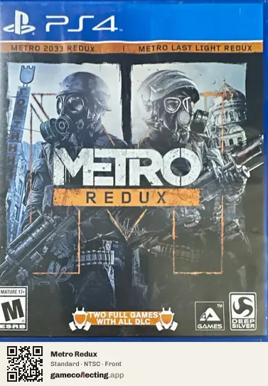 Metro Redux PlayStation 4, NTSC box front