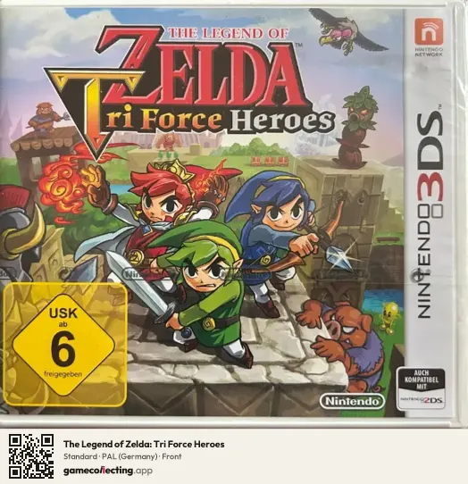 The Legend of Zelda: Tri Force Heroes Nintendo 3DS, Germany box front