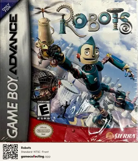 Robots Game Boy Advance, NTSC box front