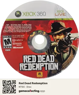 Red Dead Redemption Xbox 360, NTSC disc