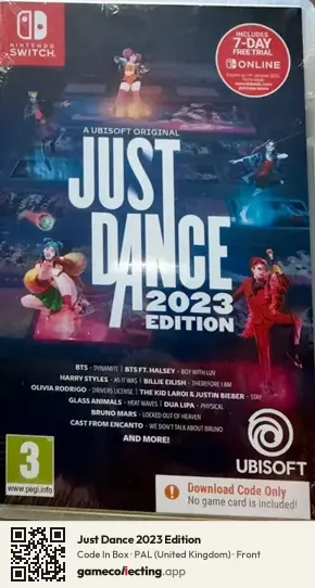 Just Dance 2023 Edition Nintendo Switch, United Kingdom box front