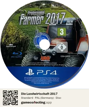 Die Landwirtschaft 2017 PlayStation 4, PAL disc