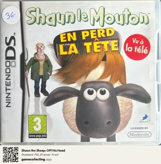 Shaun the Sheep: Off His Head Nintendo DS, France box front