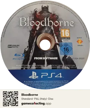 Bloodborne PlayStation 4, PAL disc