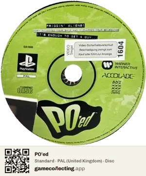 PO'ed PlayStation, PAL disc