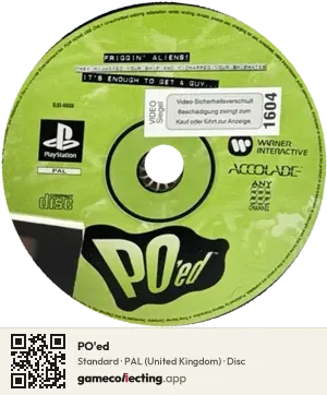 PO'ed PlayStation, PAL disc