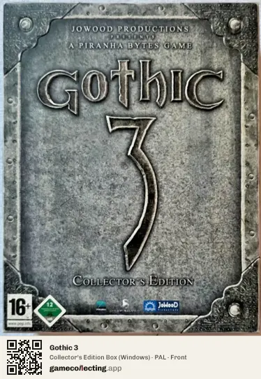 Gothic 3 Computer, PAL box front