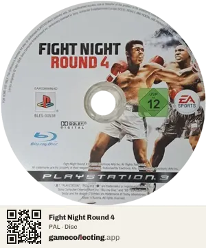 Fight Night Round 4 PlayStation 3, PAL disc
