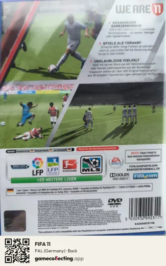 FIFA 11 PlayStation 2, Germany box back