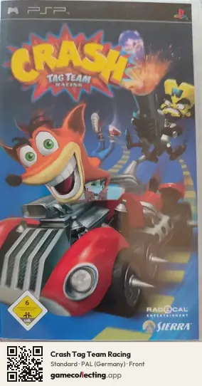 Crash Tag Team Racing PlayStation Portable, Germany box front