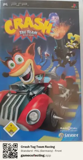 Crash Tag Team Racing PlayStation Portable, Germany box front