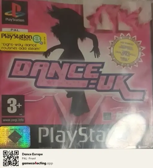 Dance Europe PlayStation, PAL box front