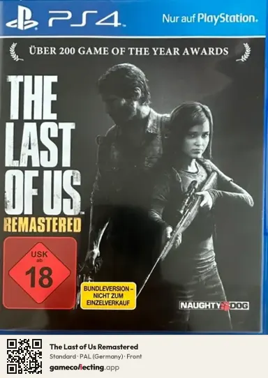 The Last of Us Remastered PlayStation 4, Germany box front
