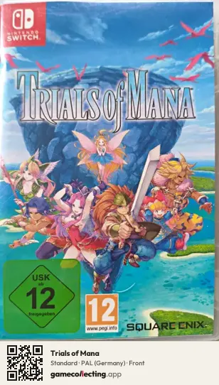 Trials of Mana Nintendo Switch, Germany box front