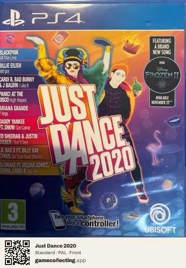 Just Dance 2020 PlayStation 4, PAL box front
