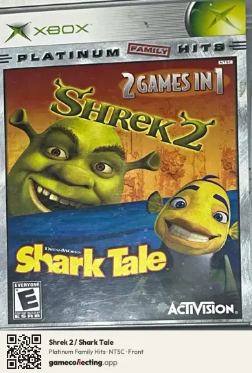 Shrek 2 / Shark Tale Xbox, NTSC box front
