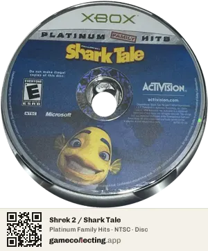 Shrek 2 / Shark Tale Xbox, NTSC disc