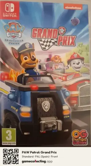PAW Patrol: Grand Prix Nintendo Switch, Spain box front