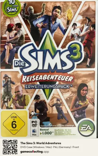 The Sims 3: World Adventures Computer, Germany box front