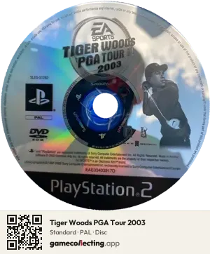 Tiger Woods PGA Tour 2003 PlayStation 2, PAL disc