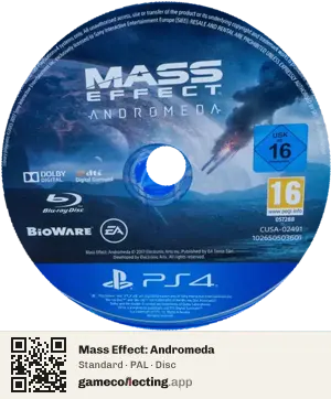 Mass Effect: Andromeda PlayStation 4, PAL disc