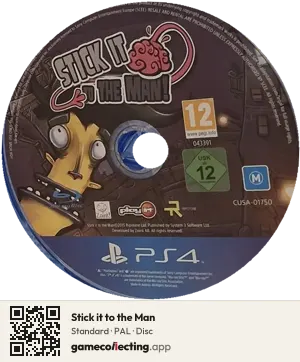 Stick it to the Man PlayStation 4, PAL disc