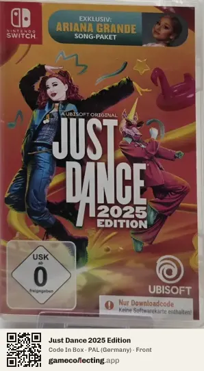 Just Dance 2025 Edition Nintendo Switch, Germany box front