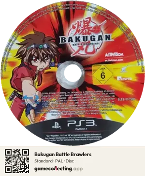 Bakugan Battle Brawlers PlayStation 3, PAL disc