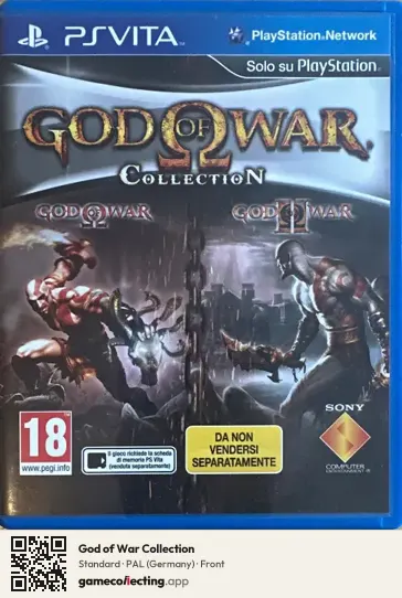 God of War Collection PlayStation Vita, Germany box front