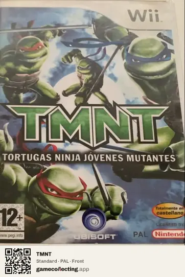 TMNT Nintendo Wii, PAL box front