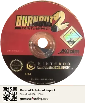 Burnout 2: Point of Impact Nintendo GameCube, PAL disc