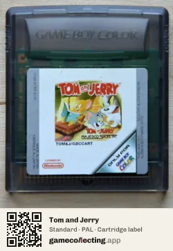 Tom and Jerry Game Boy Color, PAL cartridge label