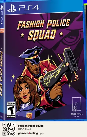 Fashion Police Squad PlayStation 4, NTSC box front