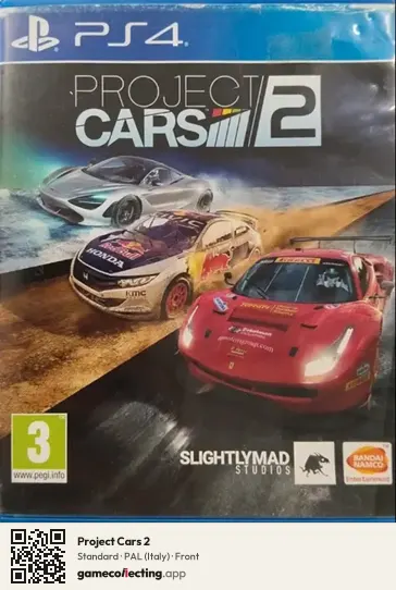 Project Cars 2 PlayStation 4, Italy box front