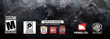 Middle-earth: Shadow of Mordor, the ESRB box on its front