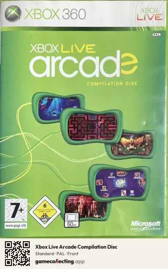 Xbox Live Arcade Compilation Disc Xbox 360, PAL box front