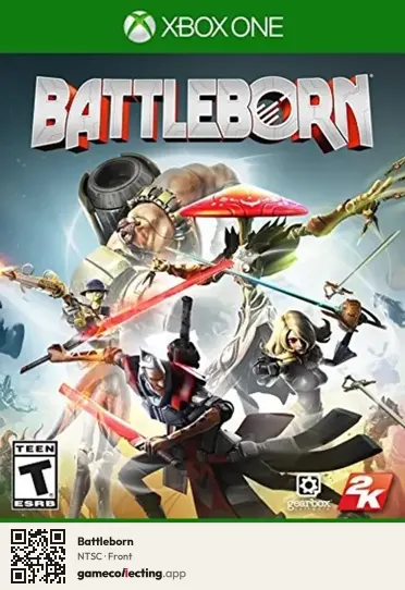 Battleborn Xbox One, NTSC box front