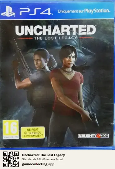 Uncharted: The Lost Legacy PlayStation 4, France box front