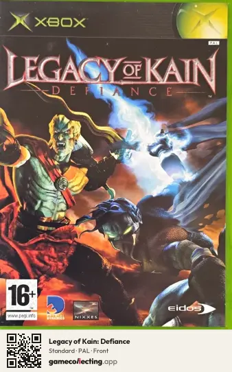 Legacy of Kain: Defiance Xbox, PAL box front
